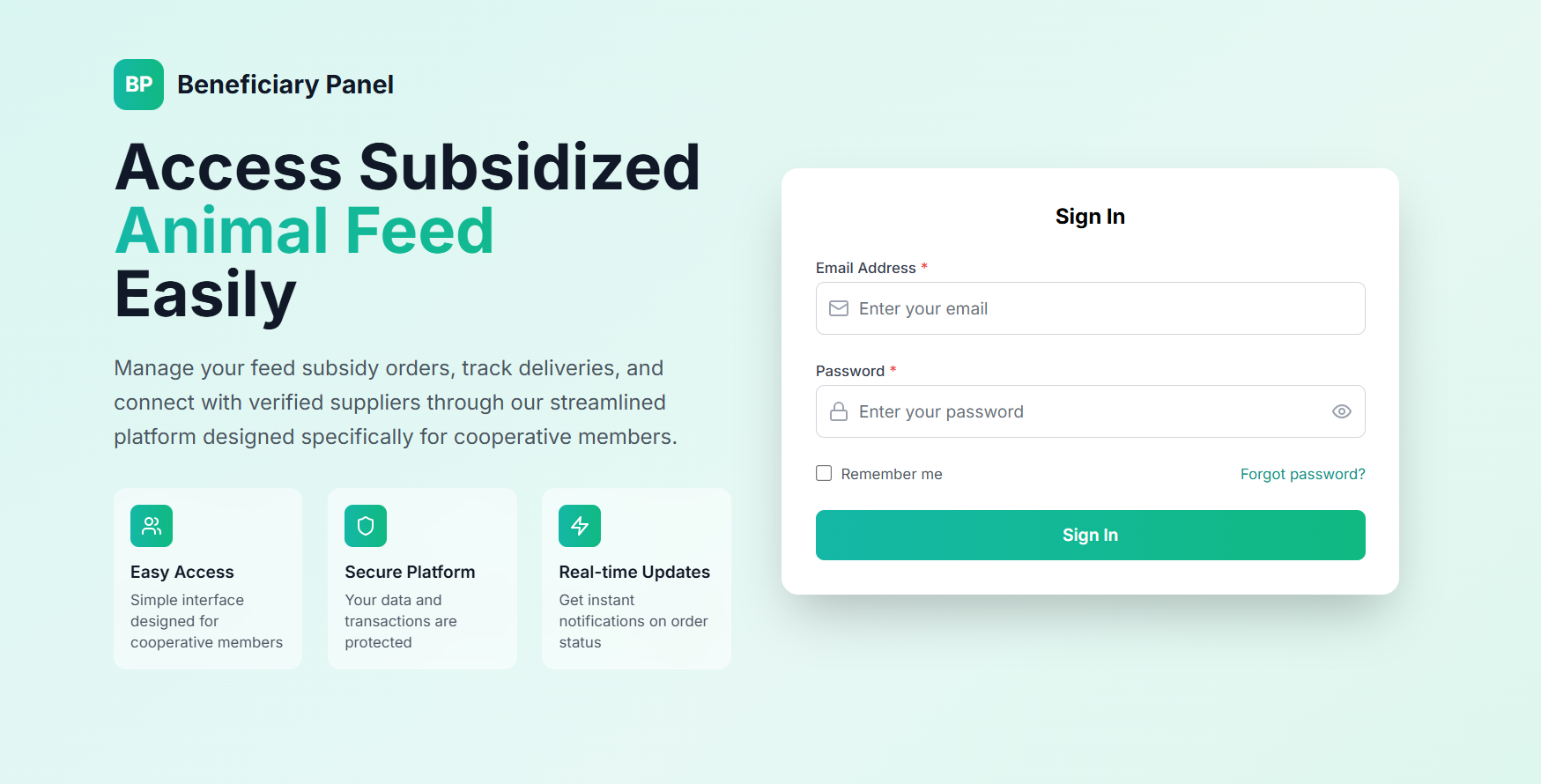 Beneficiary App & Web