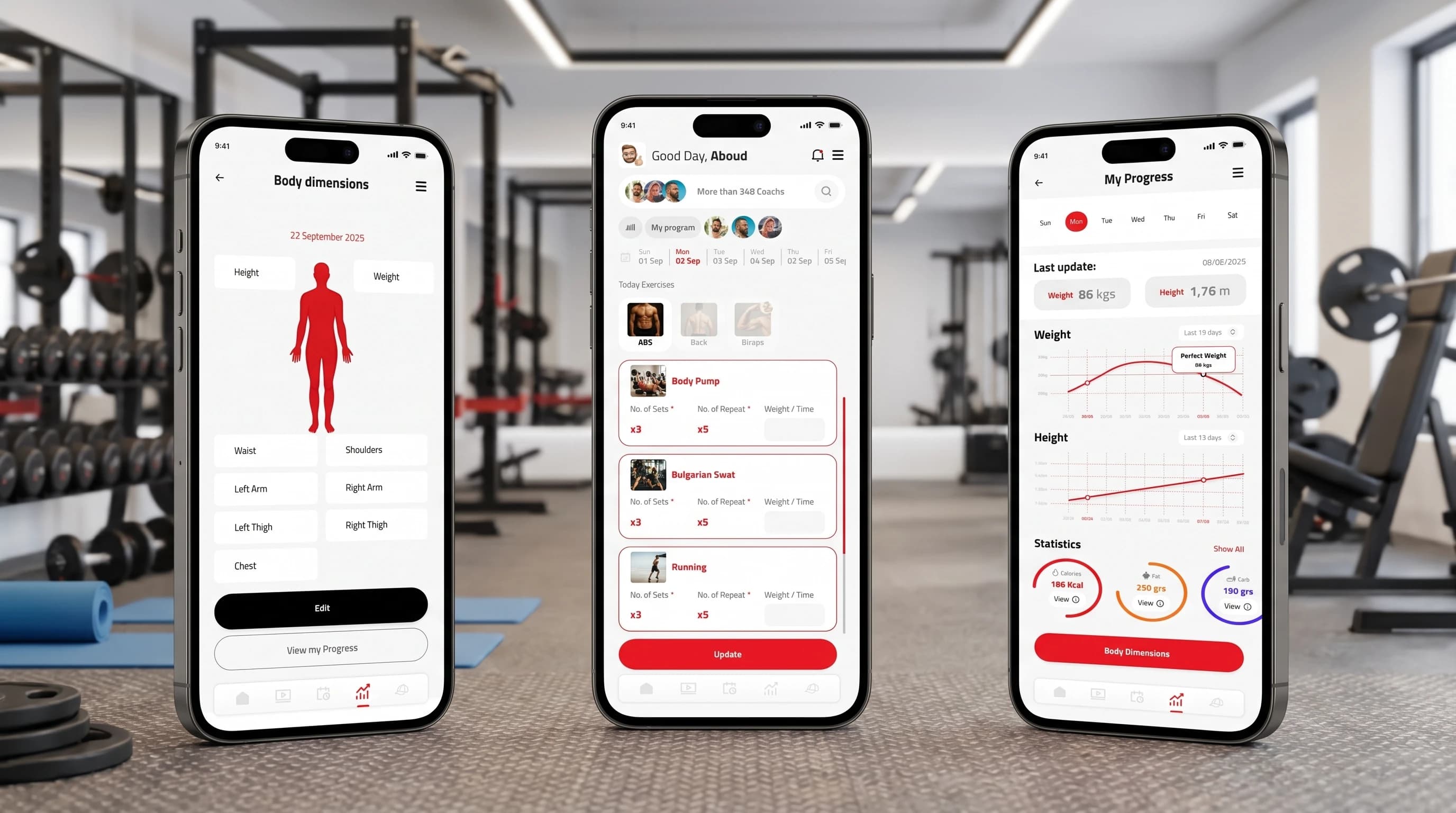 Growth AI fitness and nutrition app with trainer and admin panels