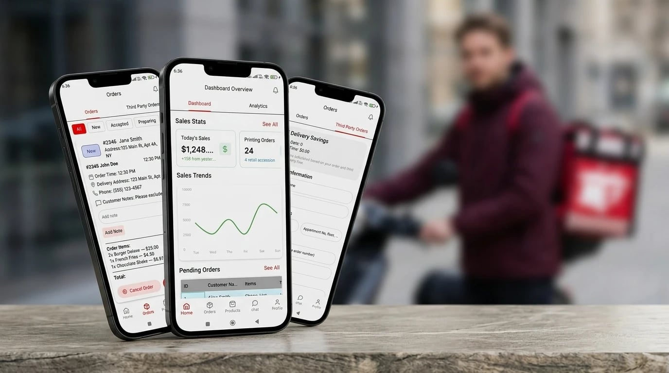 BiteTaps rider app on a phone, showing the order assignment screen