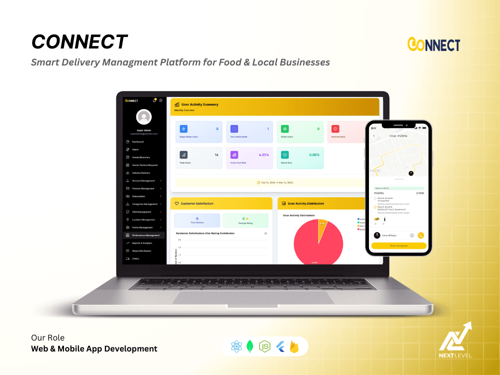 Connect - Multi-Role Delivery & Ordering Ecosystem app screenshot