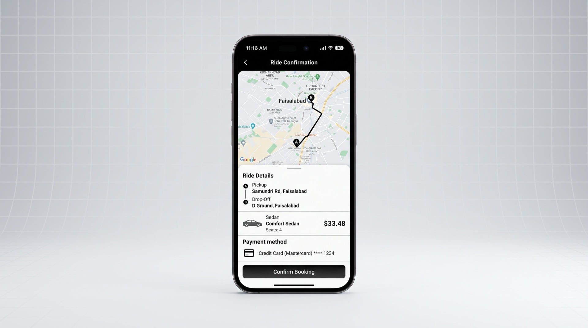 Passenger App — iOS + Android