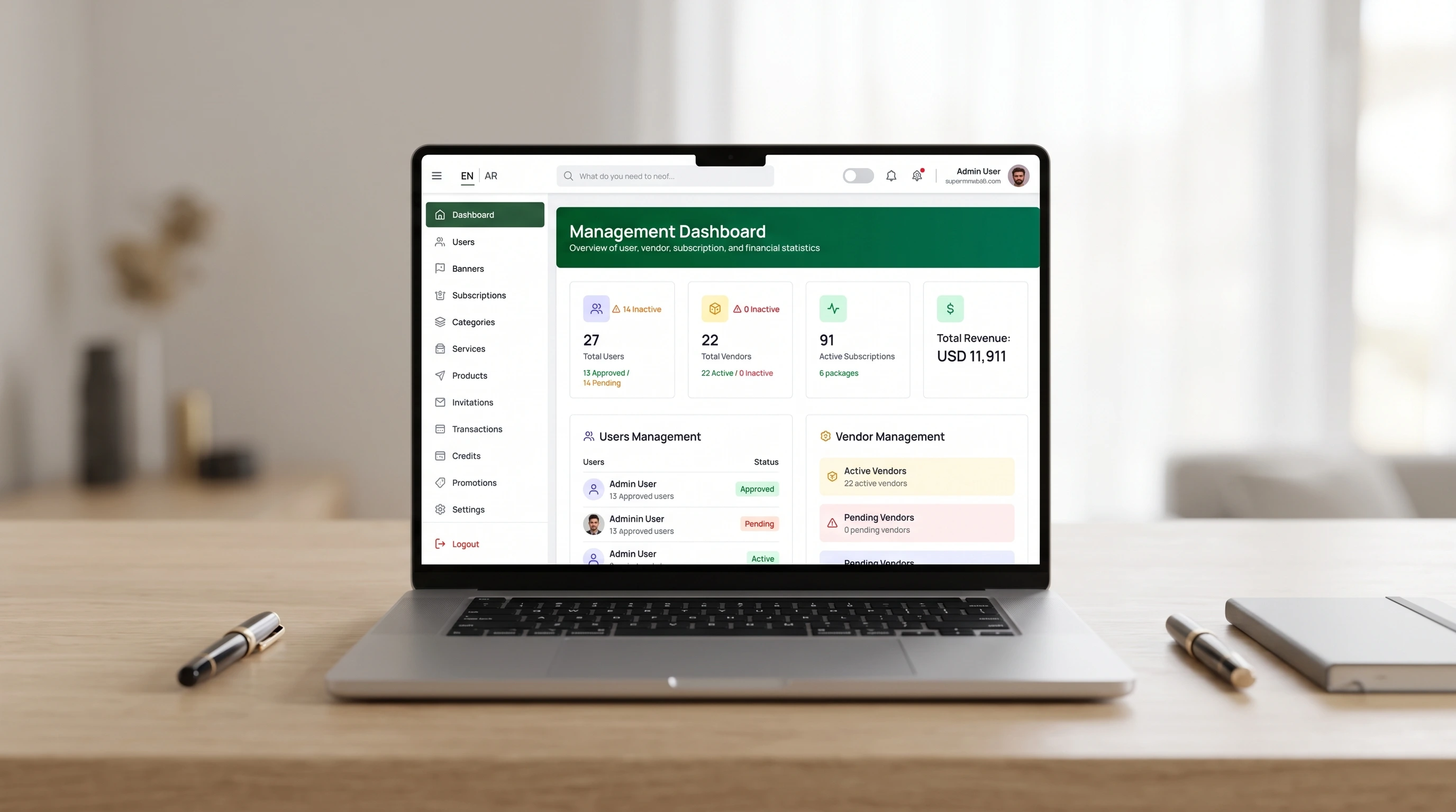 Admin Panel